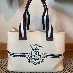 Lauren Ralph Lauren Canvas Tote